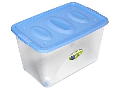 Ящик универсальный АСТЕЛО на колесиках 600*400*360мм бирюзовый (3шт/уп) - фото в Миди Лтд Изображение товара Ящик универсальный АСТЕЛО на колесиках 600*400*360мм бирюзовый (3шт/уп) в Миди Лтд