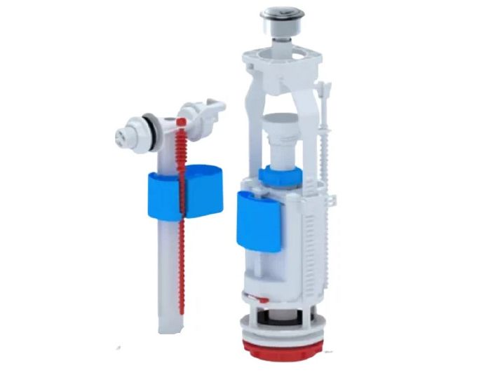 Изображение товара Набор с боковой подводкой Ани 1/2 пластик двойная кнопка эконом металл (20шт/уп) в Миди Лтд