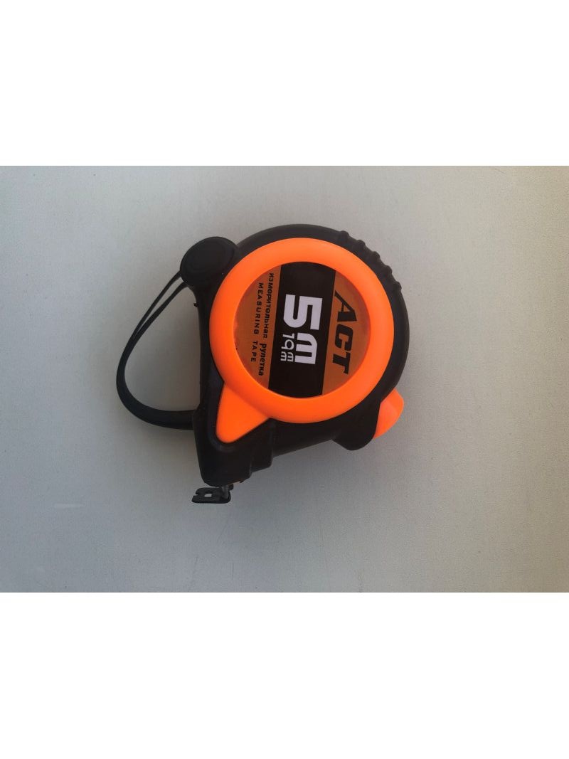 Рулетка  5м*19мм ACT прорезиненая противоударная (12шт/уп)(120шт/кор) - фото в Миди Лтд Изображение товара Рулетка  5м*19мм ACT прорезиненая противоударная (12шт/уп)(120шт/кор) в Миди Лтд