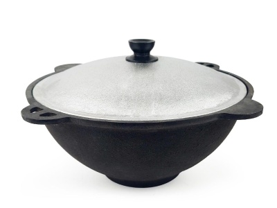 Казан чугун 16л 44см плоское дно толщина стенки 5мм толщина дна 5.5мм - фото в Миди Лтд Изображение товара Казан чугун 16л 44см плоское дно толщина стенки 5мм толщина дна 5.5мм в Миди Лтд