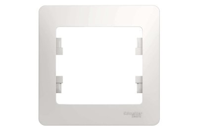 Рамка 1-ая Schneider Glossa белая - фото в Миди Лтд Изображение товара Рамка 1-ая Schneider Glossa белая в Миди Лтд