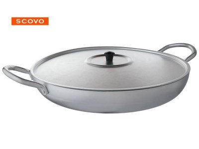 Жаровня алюм. Scovo 34см метал. крышка (5шт/уп) Х - фото в Миди Лтд Изображение товара Жаровня алюм. Scovo 34см метал. крышка (5шт/уп) Х в Миди Лтд