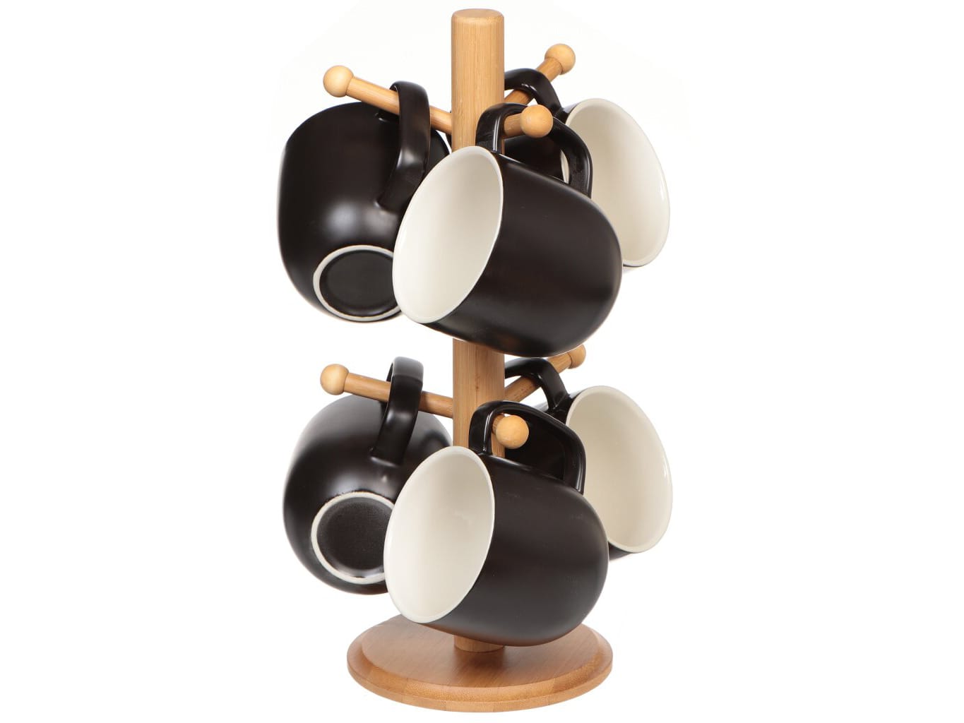 Кружка керамика 300мл 6шт Daniks бамбуковая подставка (6шт/уп) - фото в Миди Лтд Изображение товара Кружка керамика 300мл 6шт Daniks бамбуковая подставка (6шт/уп) в Миди Лтд