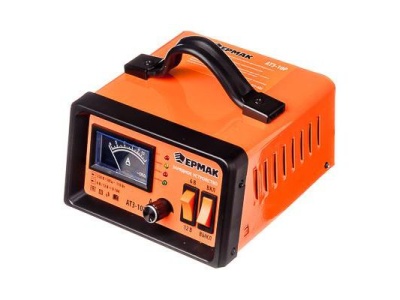 Изображение товара Зарядное устройство автоматическое Ермак АТЗ-10Р 0-10А 6В/12В металл корпус регул. тока в Миди Лтд