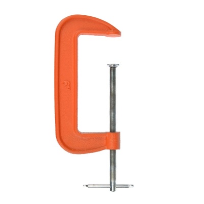 Струбцина G-тип  6" 150мм ЕРМАК (20шт/кор) - фото в Миди Лтд Изображение товара Струбцина G-тип  6" 150мм ЕРМАК (20шт/кор) в Миди Лтд