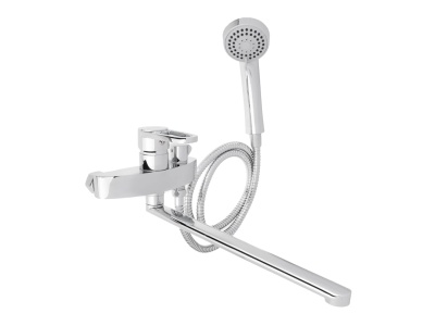 Смеситель для ванны с прямым изливом с душ набором латунь RAIN Авантюрин - фото в Миди Лтд Изображение товара Смеситель для ванны с прямым изливом с душ набором латунь RAIN Авантюрин в Миди Лтд