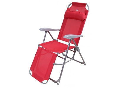 Кресло-шезлонг с подножкой NIKA 820x590x1160 гранатовое - фото в Миди Лтд Изображение товара Кресло-шезлонг с подножкой NIKA 820x590x1160 гранатовое в Миди Лтд