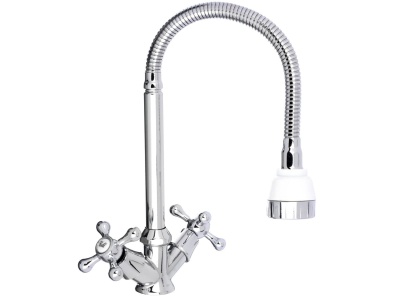 Смеситель для кухни СоюзКран гибкий излив керам кран-буксы 1/2 хром цинк SK01-F204 - фото в Миди Лтд Изображение товара Смеситель для кухни СоюзКран гибкий излив керам кран-буксы 1/2 хром цинк SK01-F204 в Миди Лтд