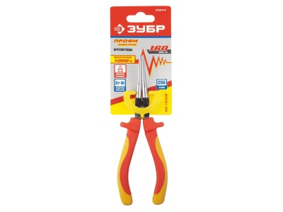 Изображение товара Круглогубцы 160мм ЗУБР  диэлектрические Х в Миди Лтд
