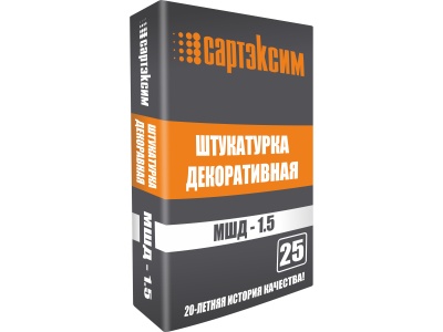Штукатурка декоративная САРТЭКСИМ Короед белый МШД 1,5мм 25кг  (48шт/пал) - фото в Миди Лтд Изображение товара Штукатурка декоративная САРТЭКСИМ Короед белый МШД 1,5мм 25кг  (48шт/пал) в Миди Лтд