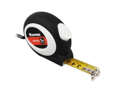 Рулетка  5м*19мм ЕРМАК автостоп, АBS пластик (120шт/кор) - фото в Миди Лтд Изображение товара Рулетка  5м*19мм ЕРМАК автостоп, АBS пластик (120шт/кор) в Миди Лтд