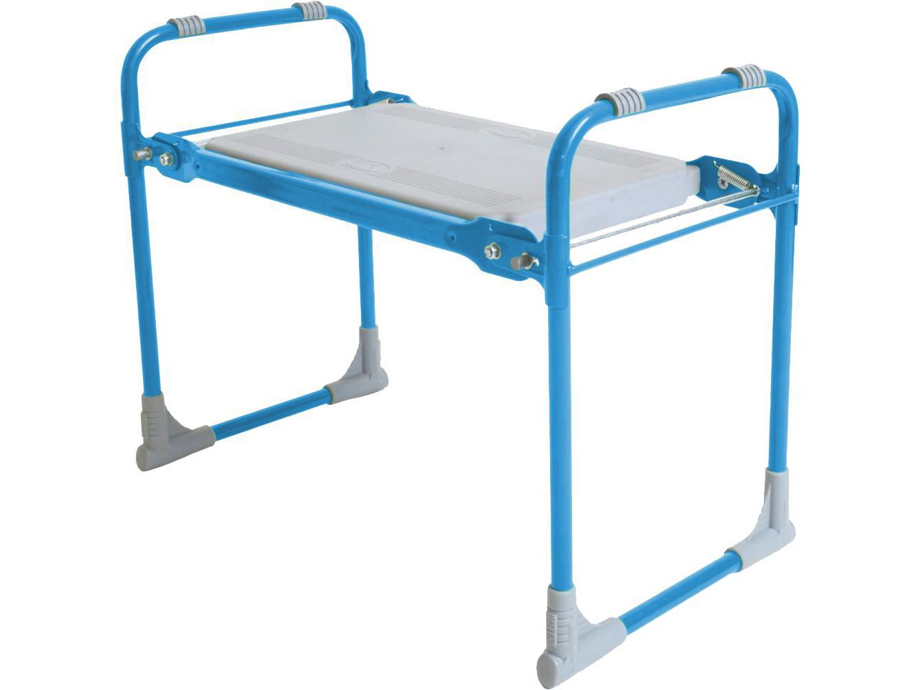 Скамейка садовая NIKA 560х300х425 голубой - фото в Миди Лтд Изображение товара Скамейка садовая NIKA 560х300х425 голубой в Миди Лтд