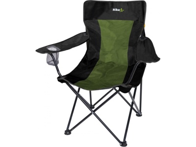 Стул складной походный со спинкой и подлокотниками Премиум 5 NIKA 800x500x760 черный-хаки - фото в Миди Лтд Изображение товара Стул складной походный со спинкой и подлокотниками Премиум 5 NIKA 800x500x760 черный-хаки в Миди Лтд