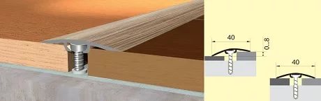 Изображение товара Стык разноуровневый с дюбелем Homis,40мм 0,9 дуб светлый в Миди Лтд