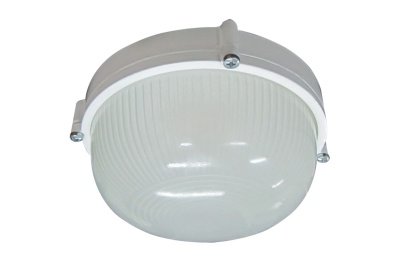 Светильник Элетех НПП 03-100-009 "Банник" 1101 круг большой белый 1*100Вт Е27 IP65 - фото в Миди Лтд Изображение товара Светильник Элетех НПП 03-100-009 "Банник" 1101 круг большой белый 1*100Вт Е27 IP65 в Миди Лтд