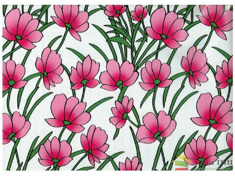 Изображение товара Пленка самоклеющаяся "Deluxe" цветная витражная 0,45*8м Маки в Миди Лтд