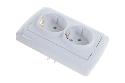 Розетка 2-ая с/з бел Маргарита СП (керамика) 16А 220В (5/10/200) - фото в Миди Лтд Изображение товара Розетка 2-ая с/з бел Маргарита СП (керамика) 16А 220В (5/10/200) в Миди Лтд