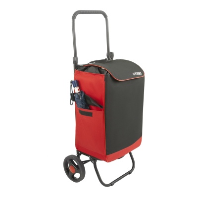 Сумка-тележка Спутник 2 Макси черный/красный - фото в Миди Лтд Изображение товара Сумка-тележка Спутник 2 Макси черный/красный в Миди Лтд