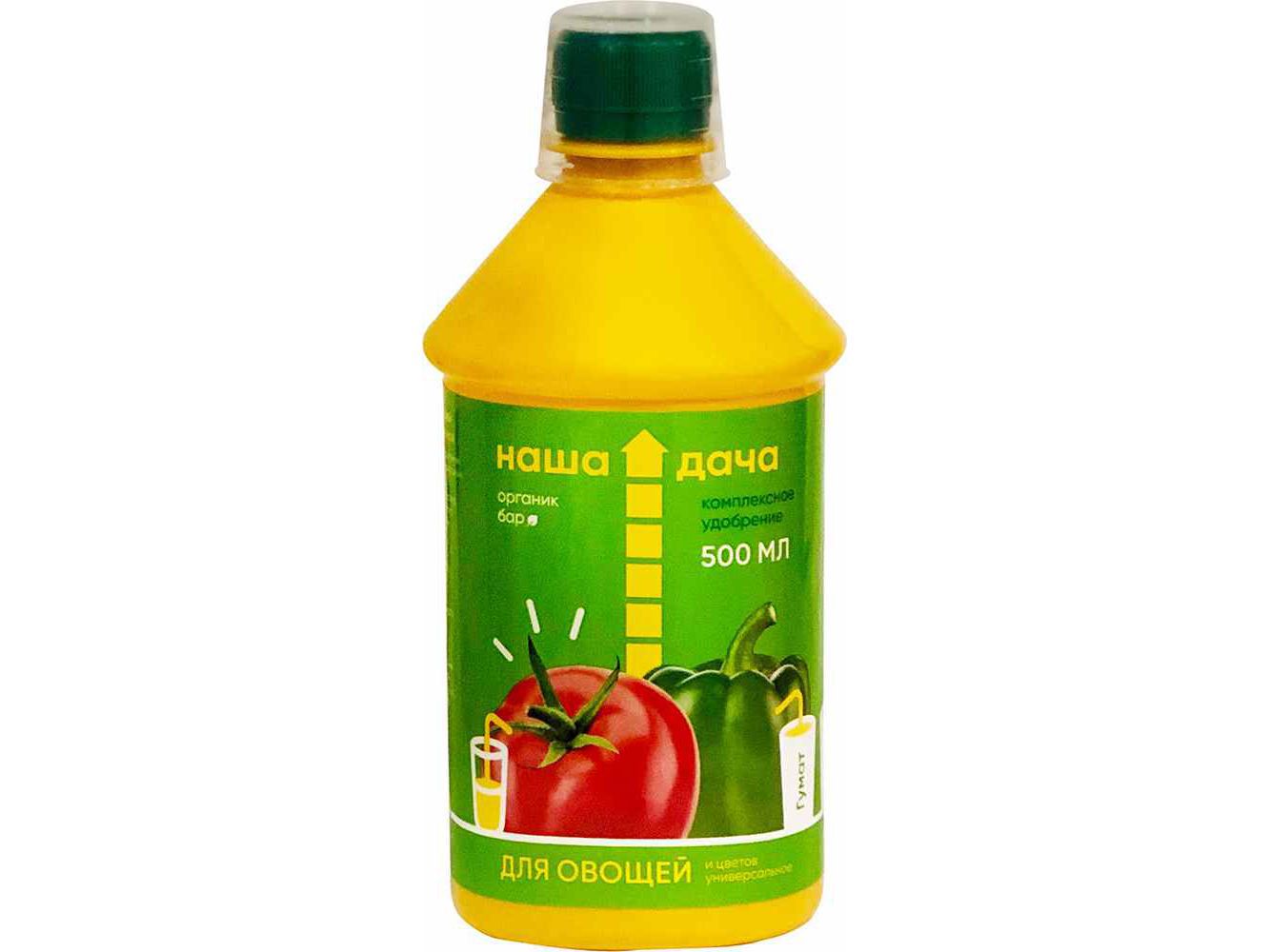 Комплексное удобрение для Овощей и цветов Органик бар 0,5л (20шт/уп) - фото в Миди Лтд Изображение товара Комплексное удобрение для Овощей и цветов Органик бар 0,5л (20шт/уп) в Миди Лтд