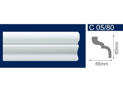 Изображение товара Экструдированный плинтус 80*65*2м  С05/80 (уп-30шт) в Миди Лтд