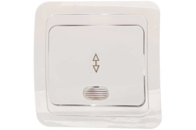 Выключатель 1кл проходной с подсветкой белый Валери СП 10А IP20 (В0125) - фото в Миди Лтд Изображение товара Выключатель 1кл проходной с подсветкой белый Валери СП 10А IP20 (В0125) в Миди Лтд