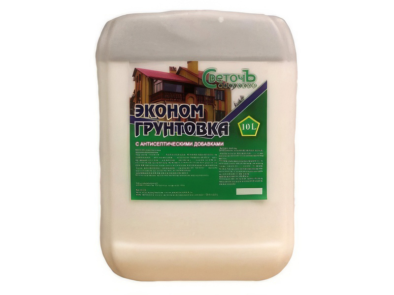 Изображение товара Грунт акриловый СВЕТОЧЪ ЭКОНОМ 10л (40шт/пал) в Миди Лтд
