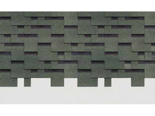 Черепица гибкая битумная DOCKE PIE Standart Тетрис 1000*318мм Зеленая (3м2/уп) - фото в Миди Лтд Изображение товара Черепица гибкая битумная DOCKE PIE Standart Тетрис 1000*318мм Зеленая (3м2/уп) в Миди Лтд