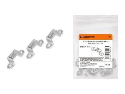 Изображение товара Крепеж для светодиодной ленты SMD2835-220 B TDM (10шт/уп) в Миди Лтд
