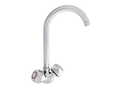 Смеситель для кухни высокий излив гайка латунь кран-буксы 1/2 RAIN Кварц - фото в Миди Лтд Изображение товара Смеситель для кухни высокий излив гайка латунь кран-буксы 1/2 RAIN Кварц в Миди Лтд