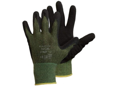 Перчатки нейлоновые с черным латексным покрытием (уп-12шт) - фото в Миди Лтд Изображение товара Перчатки нейлоновые с черным латексным покрытием (уп-12шт) в Миди Лтд