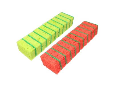 Изображение товара Набор губок для мытья посуды VETTA коралл 9,5*6,5*3,6см (10шт/уп)(20уп/кор) в Миди Лтд