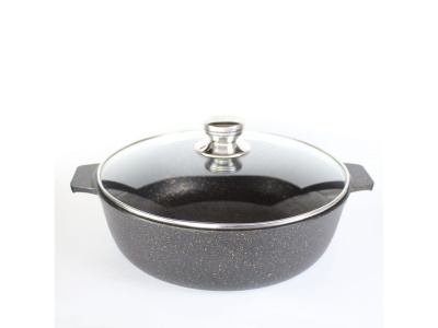 Изображение товара Жаровня Granit Perfecion black gold 5л АП СК АЛТЕЙ(5шт/уп) в Миди Лтд