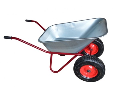 Изображение товара Тачка двухколесная  110/180кг (без колес d20) (F) красная в Миди Лтд