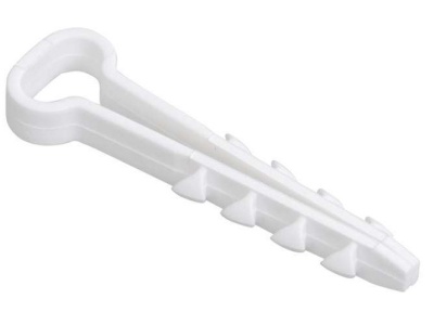 Дюбель-хомут  5х10мм нейлон белый, прямоугольный (100шт/уп) - фото в Миди Лтд Изображение товара Дюбель-хомут  5х10мм нейлон белый, прямоугольный (100шт/уп) в Миди Лтд