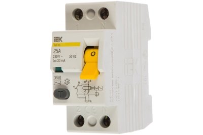 Изображение товара УЗО ВД1-63 2Р 25А 30мА ИЭК MDV10-2-025-030 в Миди Лтд