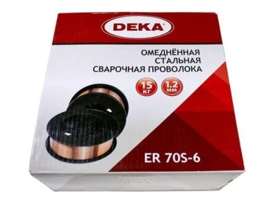 Изображение товара Проволока сварочная омедненная DEKA ER70S-6 1,2мм (15кг/уп) в Миди Лтд