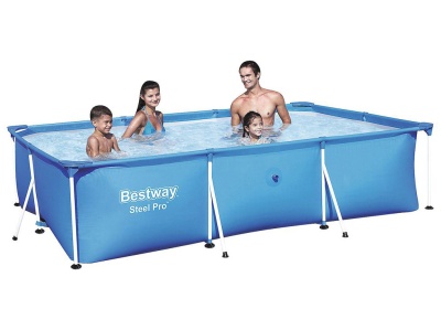 Бассейн каркасный BESTWAY STEEL PRO ПВХ 300*201*66см 3300л 56404 - фото в Миди Лтд Изображение товара Бассейн каркасный BESTWAY STEEL PRO ПВХ 300*201*66см 3300л 56404 в Миди Лтд