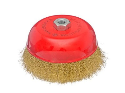 Щетка металл. ЕРМАК для УШМ 150мм/М14 чашка (16шт/кор) - фото в Миди Лтд Изображение товара Щетка металл. ЕРМАК для УШМ 150мм/М14 чашка (16шт/кор) в Миди Лтд