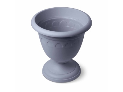 Изображение товара Вазон высокий КОЛЫВАНЬ серый д26см 5,6л (12шт/уп) в Миди Лтд