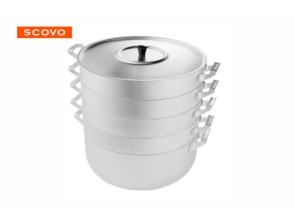 Мантоварка алюм. Scovo 13л 4 сетки 34см - фото в Миди Лтд Изображение товара Мантоварка алюм. Scovo 13л 4 сетки 34см в Миди Лтд