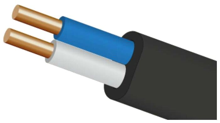 Изображение товара Кабель ВВГ-Пнг 2х4 черный ГОСТ (100м/бухта) в Миди Лтд