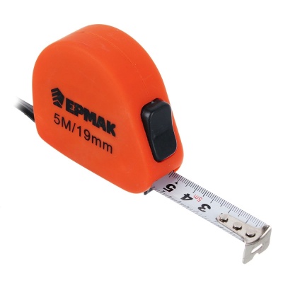 Рулетка  5м*19мм ЕРМАК софт-тач (120шт/кор)   Х - фото в Миди Лтд Изображение товара Рулетка  5м*19мм ЕРМАК софт-тач (120шт/кор)   Х в Миди Лтд