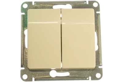 Изображение товара Выключатель 2-кл Schneider Glossa 10А бежевый в Миди Лтд