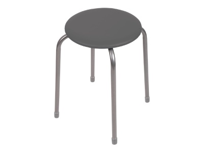 Изображение товара Табурет Ника эконом 2 NIKA 450х465мм серый в Миди Лтд