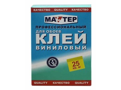Клей обойный виниловый "Мастер"  200гр (36шт/уп) - фото в Миди Лтд Изображение товара Клей обойный виниловый "Мастер"  200гр (36шт/уп) в Миди Лтд