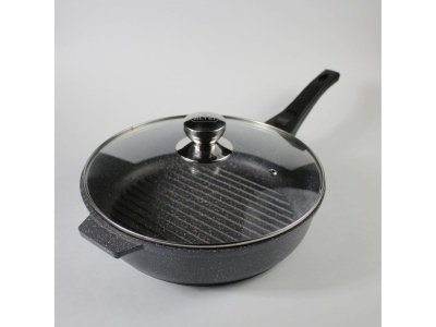 Изображение товара Сковорода-гриль Granit Perfection natural АП 28см съемная ручка СК АЛТЕЙ(6шт/уп) в Миди Лтд