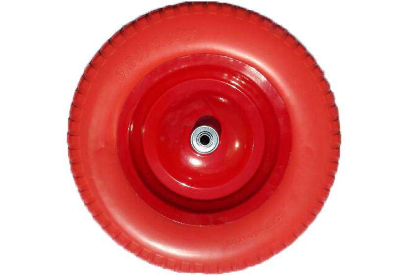 Изображение товара Колесо полиуретановое 3.25/3.00*80 d20 красное (D.F) в Миди Лтд