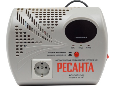 Стабилизатор Ресанта АСН-500Н1/1-Ц - фото в Миди Лтд Изображение товара Стабилизатор Ресанта АСН-500Н1/1-Ц в Миди Лтд