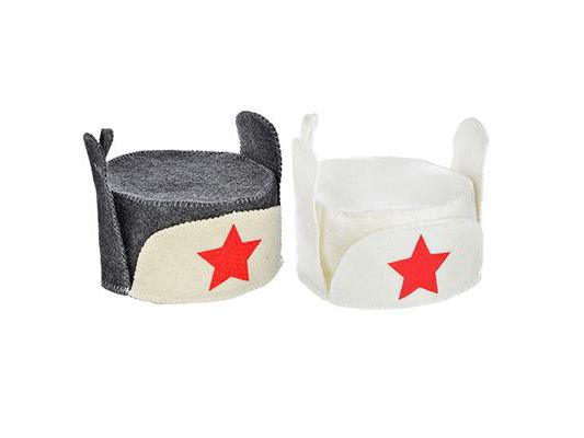 Шапка банная "Ушанка " белая п/шерсть            ХХ - фото в Миди Лтд Изображение товара Шапка банная "Ушанка " белая п/шерсть            ХХ в Миди Лтд