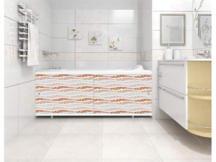 Изображение товара Экран под ванну 1,68м Кварт камешки бежевые (6шт/уп) в Миди Лтд